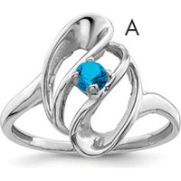 14K White Gold Polished Solitaire Ring with Blue Sapphire - 1.00 Carat Total Gemstone Weight by Monteluci Fine Jewelry
