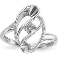 14K White Gold Polished Solitaire Ring with Blue Sapphire - 1.00 Carat Total Gemstone Weight by Monteluci Fine Jewelry