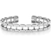 14K White Gold Polished Tennis Bracelet Jacket Blank with Rhodium Plating - 6.5" in Length by Oro Pregiato