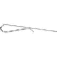 14K White Gold Polished Tie Bar with Rhodium Finish - 50mm by Oro Pregiato