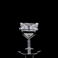 14K White Gold Princess Cut Lab Diamond Stud Earrings - 1.58 Carat Total Diamond Weight, E-F Color VS Clarity - Covaloro Fine Jewelry