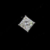 14K White Gold Princess Cut Lab Diamond Stud Earrings - 4.21 Carat Total Weight, E-F Color, VS1 Clarity - Covaloro Fine Jewelry