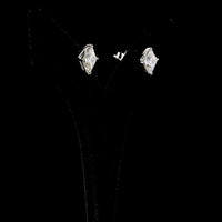 14K White Gold Princess Cut Lab Diamond Stud Earrings - 4.21 Carat Total Weight, E-F Color, VS1 Clarity - Covaloro Fine Jewelry