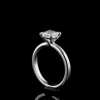 14K White Gold Princess Cut Solitaire Ring with 1.02 Carat Lab Diamond (E-F Color, VVS2 Clarity) - IGI Certified - Covaloro Fine Jewelry