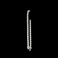 14K White Gold Radiant Cut Lab Diamond Tennis Bracelet - 38 Stones East-West Prong Set, 8.89 Carats Total Weight, E-F Color VS2 Clarity - Covaloro Fine Jewelry