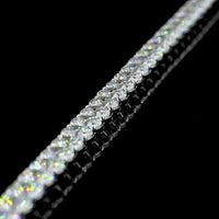 14K White Gold Round and Marquise Diamond Tennis Bracelet with Prong Set Lab Diamonds - 11.84 Carat Total Diamond Weight - Covaloro Fine Jewelry