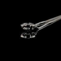 14K White Gold Round Bezel Set Solitaire Pendant with 1.54 Carat Lab Grown E VS1 Brilliant Cut Diamond - Covaloro Fine Jewelry