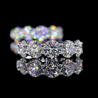 14K White Gold Round Brilliant Cut Lab Diamond Huggie Earrings - 1.95 Carats Total Diamond Weight, E-F VS Clarity - Covaloro Fine Jewelry