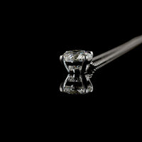 14K White Gold Round Brilliant Cut Lab Diamond Solitaire Pendant - 1.02 Carats Total Diamond Weight D VVS2 - Covaloro Fine Jewelry