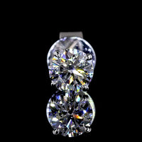 14K White Gold Round Brilliant Cut Lab Diamond Stud Earrings - 0.72 Carat Total Weight (E-F Color, VS2 Clarity, 4-Prong Setting) - Covaloro Fine Jewelry