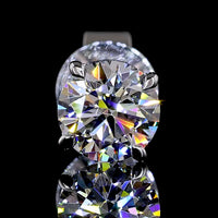 14K White Gold Round Brilliant Cut Lab Diamond Stud Earrings - 1.06 Carat Total Weight (E-F Color, VS1 Clarity) - Covaloro Fine Jewelry