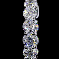 14K White Gold Round Brilliant Huggie Earrings with Prong-Set Lab Diamonds - 1.58 Carats Total Diamond Weight - Covaloro Fine Jewelry