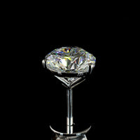 14K White Gold Round Brilliant Martini Stud Earrings with Lab Diamonds - 2.51 Carat Total Weight, D VS1 - Covaloro Fine Jewelry