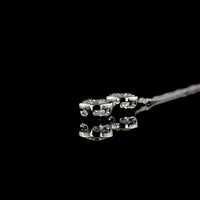 14K White Gold Round Brilliant Two-Stone Lariat Pendant with Bezel Set Lab Diamonds - 2.04 Carats Total Diamond Weight - Covaloro Fine Jewelry