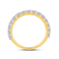 14K White Gold Round Diamond Bridal Ring - 1 Carat Total Diamond Weight