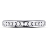 14K White Gold Round Diamond Bridal Ring Set - 1/4 Carat Total Diamond Weight