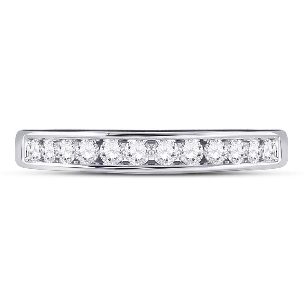 14K White Gold Round Diamond Bridal Ring Set - 1/4 Carat Total Diamond Weight