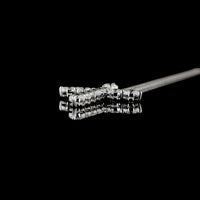 14K White Gold Round Diamond Cross Pendant with 11 Prong-Set Lab Diamonds - 2.00 Carat Total Weight - Covaloro Fine Jewelry