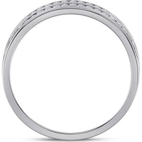 14K White Gold Round Diamond Eternity Band - 1 Carat Total Diamond Weight