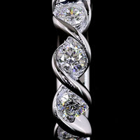 14K White Gold Round Diamond Huggie Earrings with Half-Bezel Setting - 0.41 Carats Total Diamond Weight (E-F Color, VS Clarity, Lab-Grown) - Covaloro Fine Jewelry