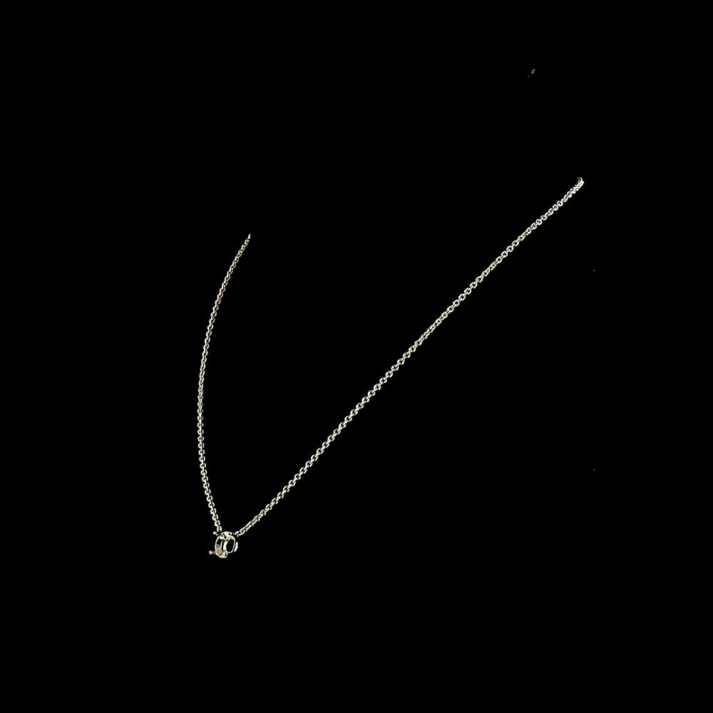 14K White Gold Round Solitaire Pendant with 1.53 Carat Lab Grown D VVS2 Diamond - GIA Certified - Covaloro Fine Jewelry