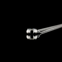 14K White Gold Round Solitaire Pendant with Bezel Set Lab Diamond - 0.53 Carat Total Weight, E-F Color VS2 Clarity - Covaloro Fine Jewelry
