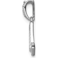 14K White Gold Scorpio Zodiac Pendant with Round Diamonds - 0.035 Carat Total Diamond Weight by Monteluci Fine Jewelry