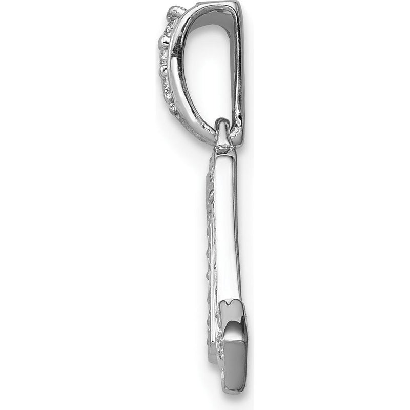 14K White Gold Scorpio Zodiac Pendant with Round Diamonds - 0.035 Carat Total Diamond Weight by Monteluci Fine Jewelry