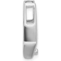 14K White Gold Slide Mounting for 6.5mm Stone - Fits 2mm Regular or 5mm Fancy Omega Chains by Oro Pregiato
