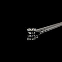 14K White Gold Solitaire Pendant with 0.49 Carat Round Brilliant Cut Lab Diamond - E-F Color VS1 Clarity - Covaloro Fine Jewelry