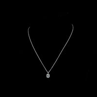 14K White Gold Solitaire Pendant with Antique Cushion Cut Lab Diamond - 1.58 Carat, G Color, VS1 Clarity - Covaloro Fine Jewelry