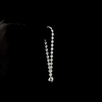 14K White Gold Station Bracelet with 29 Round Brilliant Cut Lab Diamonds - 4.30 Carat Total Diamond Weight, E-F Color VS Clarity - Covaloro Fine Jewelry
