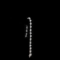 14K White Gold Station Bracelet with Mixed Heart, Pear, Radiant & Oval Lab Diamonds - 10.98 Carats Total Diamond Weight - Covaloro Fine Jewelry