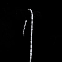 14K White Gold Station Line Tennis Bracelet with Round Brilliant Cut Lab Diamonds - 3.76 Carat Total Diamond Weight - Covaloro Fine Jewelry