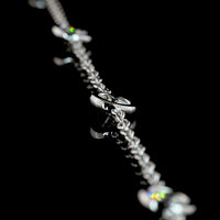 14K White Gold Station Necklace with 10 Bezel-Set Round Lab Diamonds - 2.03 Carat Total Weight, E-F VS1 Clarity - Covaloro Fine Jewelry