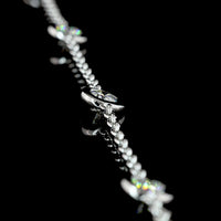 14K White Gold Station Necklace with Bezel-Set Round Lab Diamonds - 1.97 Carat Total Diamond Weight - Covaloro Fine Jewelry