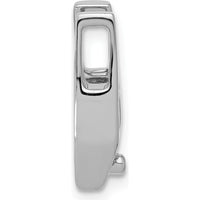 14K White Gold Stone Slide Mounting for 5.75mm Center Stone - Fits Up to 2mm Regular/5mm Fancy Omega by Oro Pregiato