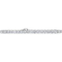14K White Gold Tennis Bracelet with 12.33 Carats of Diamond Brilliance