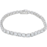 14K White Gold Tennis Bracelet with 12.33 Carats of Diamond Brilliance