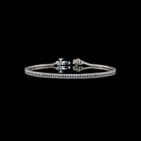 14K White Gold Tennis Bracelet with 122 Prong-Set Round Lab Diamonds - 1.05 Carats Total Diamond Weight - Covaloro Fine Jewelry