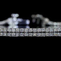 14K White Gold Tennis Bracelet with 122 Prong-Set Round Lab Diamonds - 1.05 Carats Total Diamond Weight - Covaloro Fine Jewelry