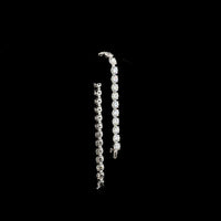 14K White Gold Tennis Bracelet with 19.93 Carats Round Brilliant Cut Lab Diamonds and Marquise Accents - 20.23 Total Carat Weight - Covaloro Fine Jewelry
