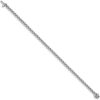 14K White Gold Tennis Bracelet with 2.09 Carat Total Round Diamonds in 4-Prong Setting - 7" by Monteluci Fine Jewelry