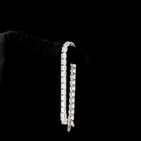 14K White Gold Tennis Bracelet with 28 Asscher Cut Lab Diamonds - 29.56 Carats Total Diamond Weight, E-F Color VS1 Clarity - Covaloro Fine Jewelry