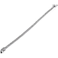 14K White Gold Tennis Bracelet with 3.17ctw Round Brilliant Cut Diamonds - 78 Stones