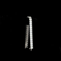 14K White Gold Tennis Bracelet with 35 Emerald Cut Lab Diamonds - E-F VS1 Clarity, 35.64 Total Carat Weight - Covaloro Fine Jewelry