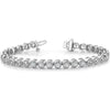 14K White Gold Tennis Bracelet with 52 Round Diamonds - 3.06 Carat Total Diamond Weight by Monteluci Fine Jewelry