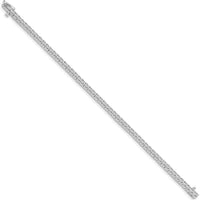 14K White Gold Tennis Bracelet with 53 Round Diamonds - 4.92 Carat Total Diamond Weight by Monteluci Fine Jewelry