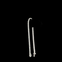 14K White Gold Tennis Bracelet with 54 Round Brilliant Cut Natural Diamonds - 6.88 Carats Total Diamond Weight - Covaloro Fine Jewelry