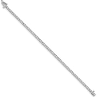 14K White Gold Tennis Bracelet with 66 Round Diamonds - 1.84 Carat Total Diamond Weight by Monteluci Fine Jewelry